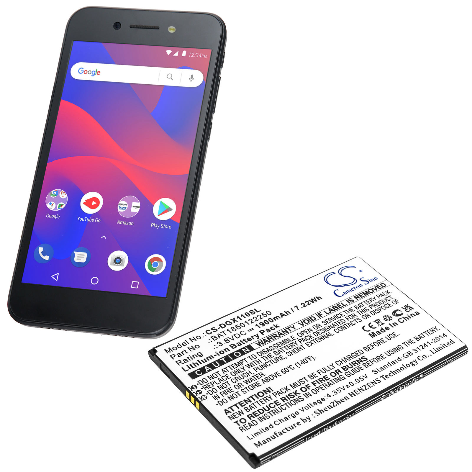 Doogee X11 BAT1850122250 Replacement Battery 1900mAh