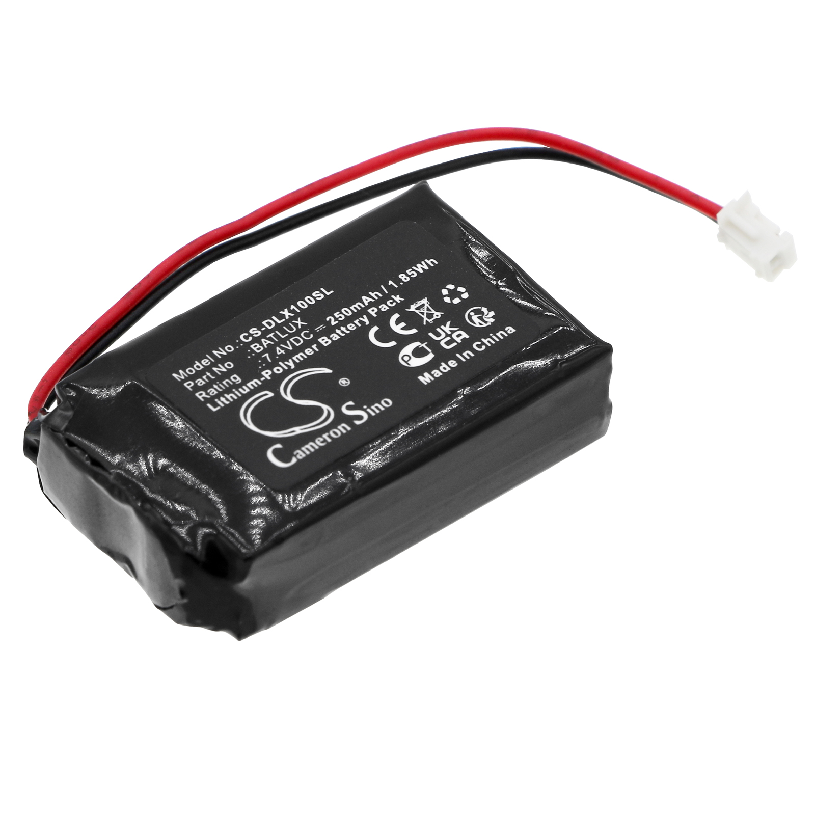 DLX Luxe ICE 1.0 BATLUX Airsoft Guns Replacement Battery 250mAh