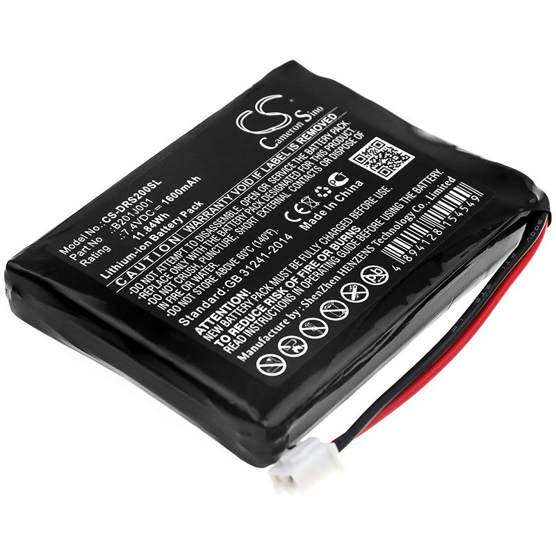 Deviser DS2000 B201J001 Replacement Battery 1600mAh