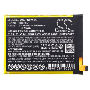 HTC Wildfire E Lite BSF50 Mobile/SmartPhone Replacement Battery 3000mAh