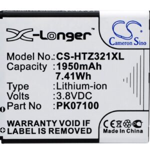 HTC HTI13 ISW13HT J ISW13HT J Z321e Nippon One J Replacement Battery 1950mAh