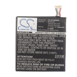 HTC One S Ville Ville C Z520e Z560E Mobile/SmartPhone Replacement Battery 1650mAh