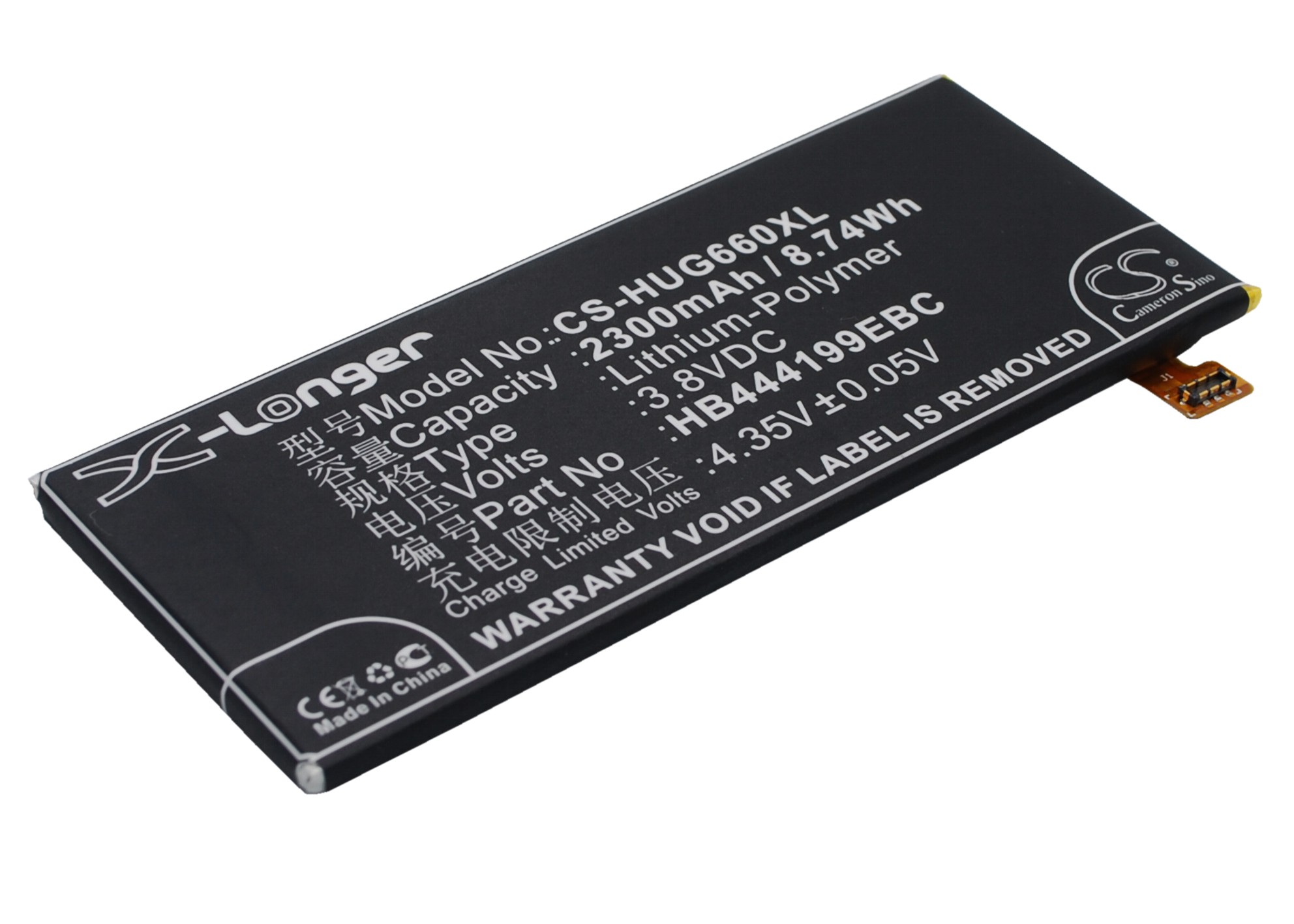 Huawei Ascend G660 HB444199EBC Replacement Battery 2300mAh