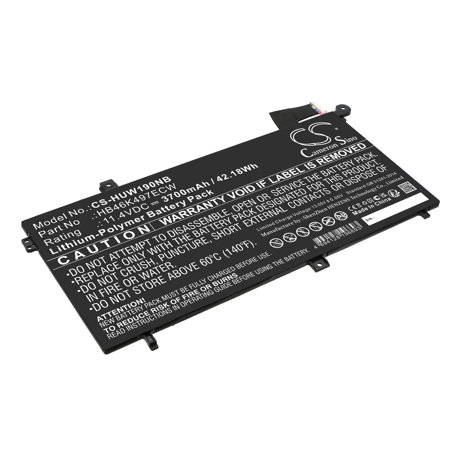 HUAWEI MATEBOOK D16 BATTERY Replacement Battery 3700mAh