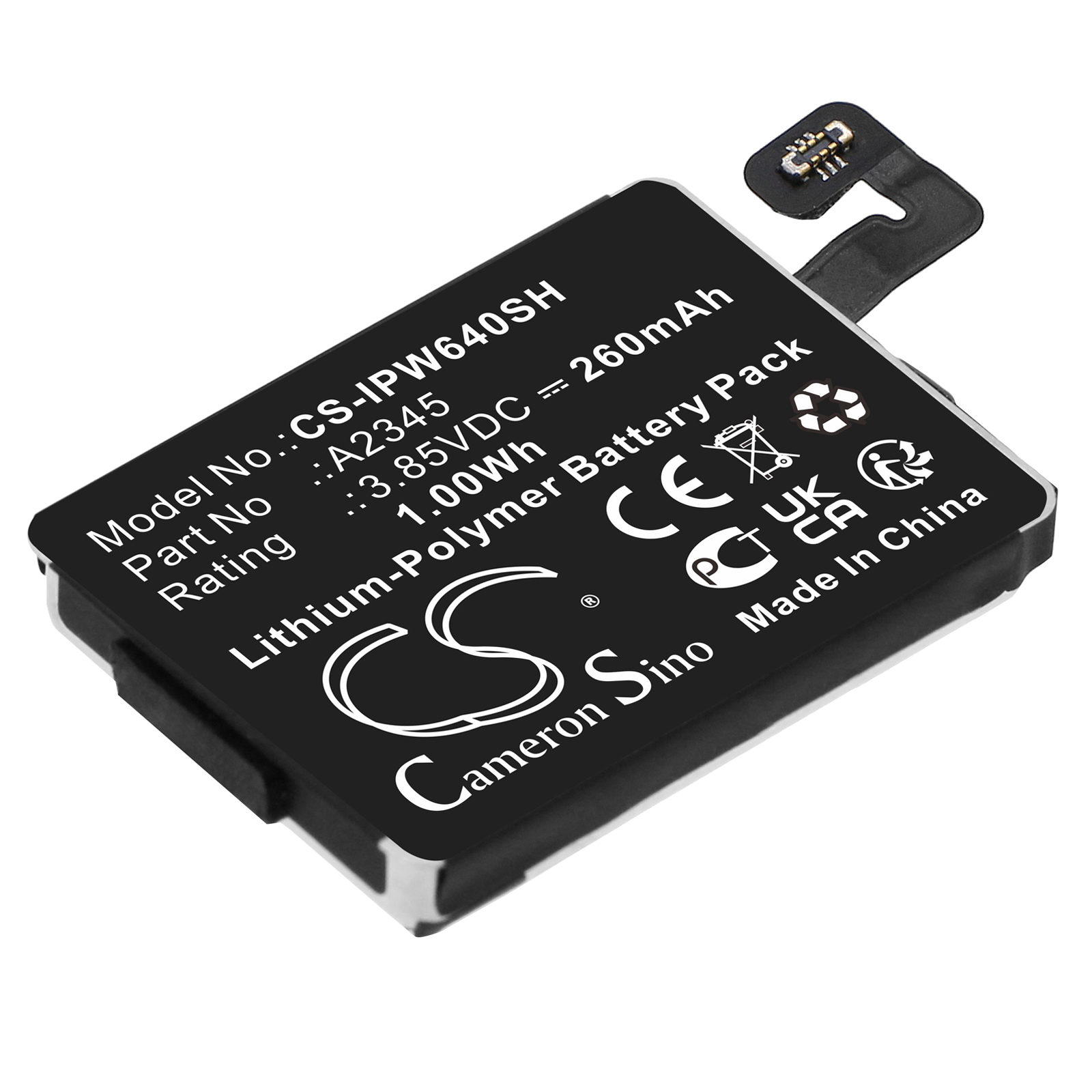 Apple Watch Series S6 40mm A2345 Replacement Battery 260mAh