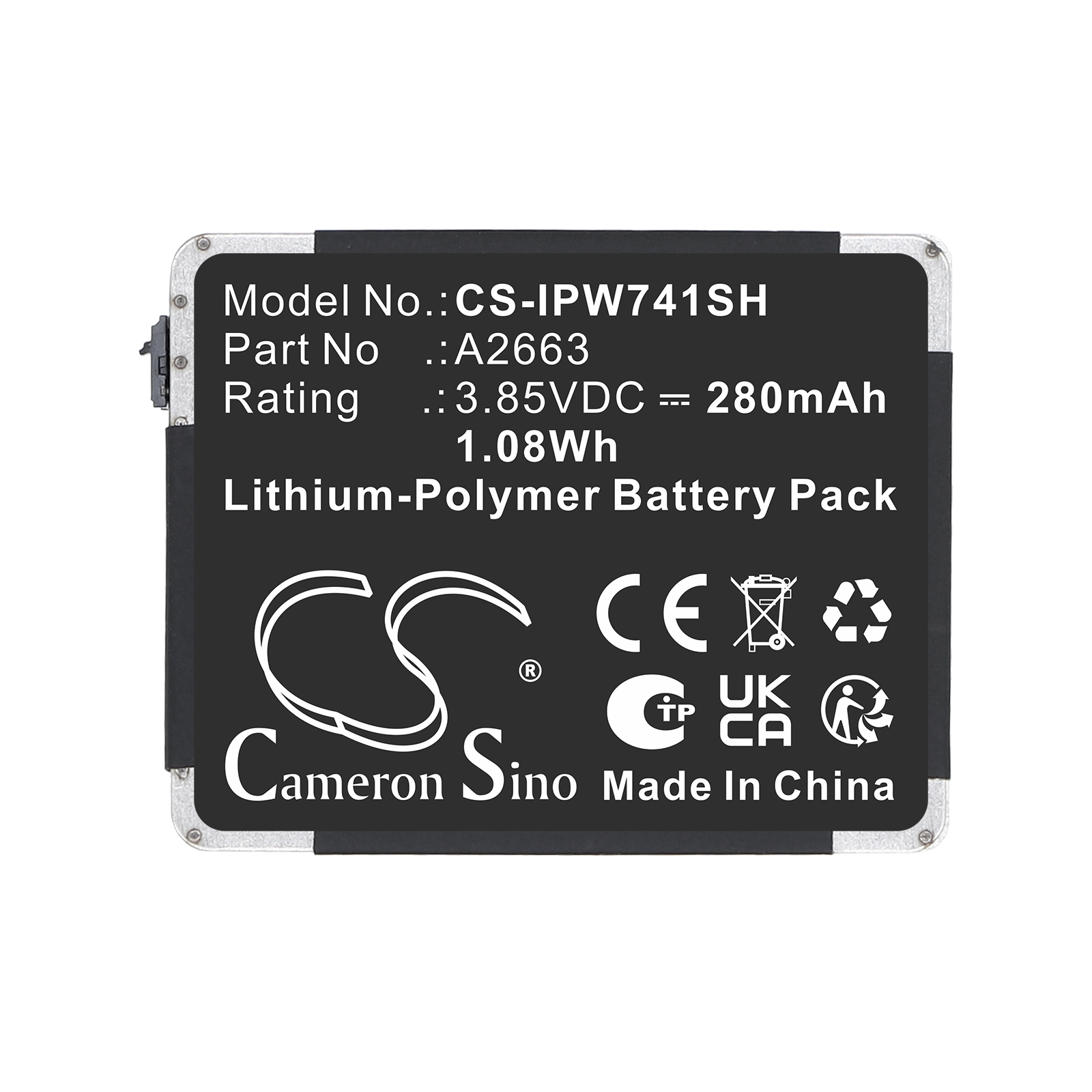 Apple A2473 A2475 A2476 Watch Replacement Battery 280mAh