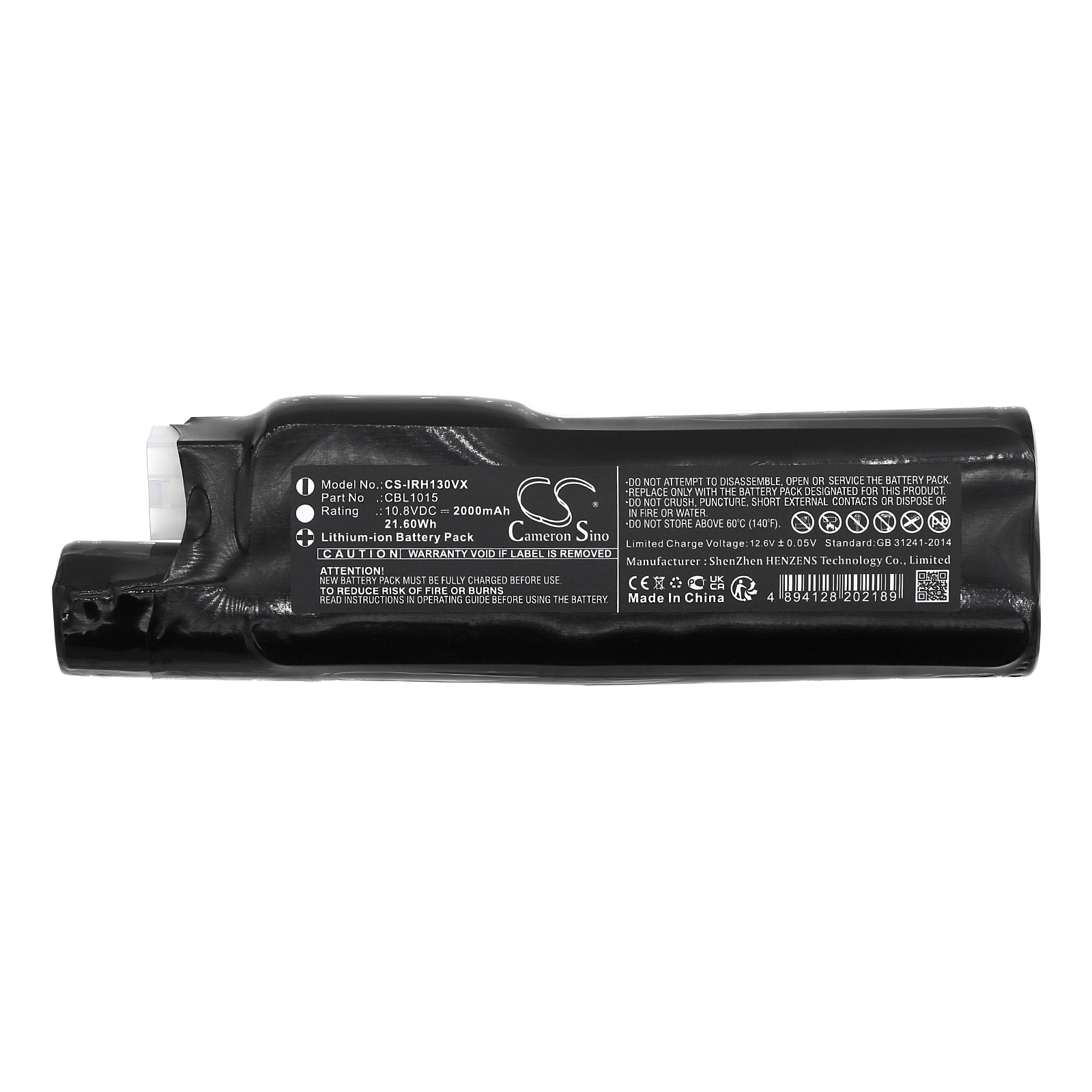 Iris Ohyama CBL1015 Vacuum Replacement Battery 2000mAh