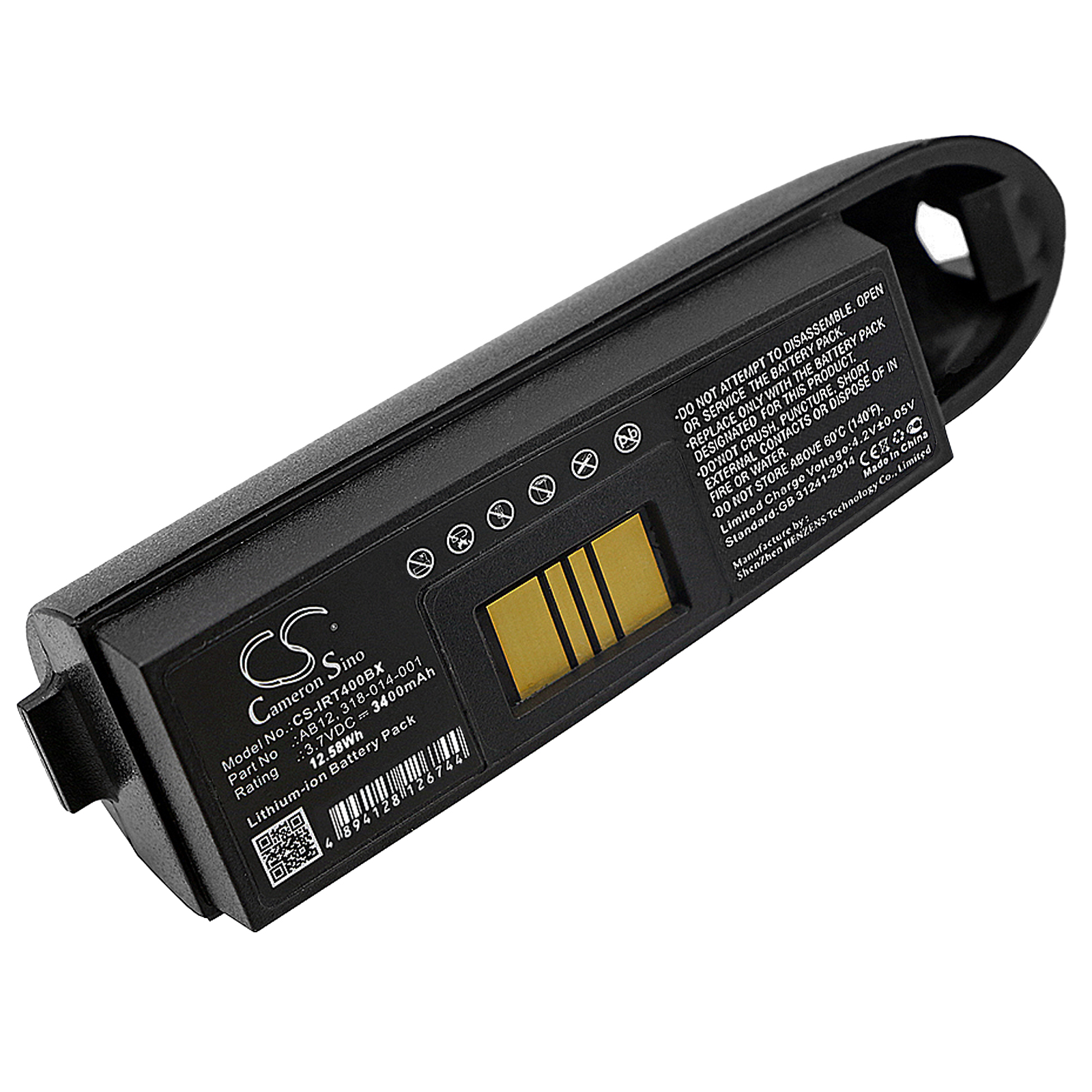 3400 mAh for Intermec 318-014-001,AB12