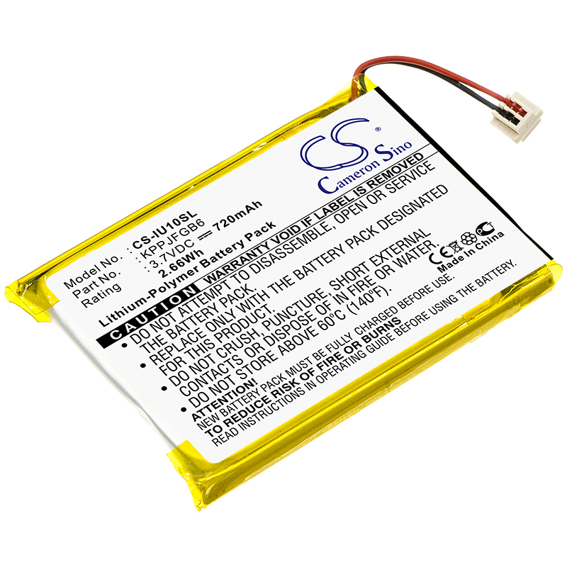 iRiver Clix 2GB Clix 4GB U10 Replacement Battery 720mAh
