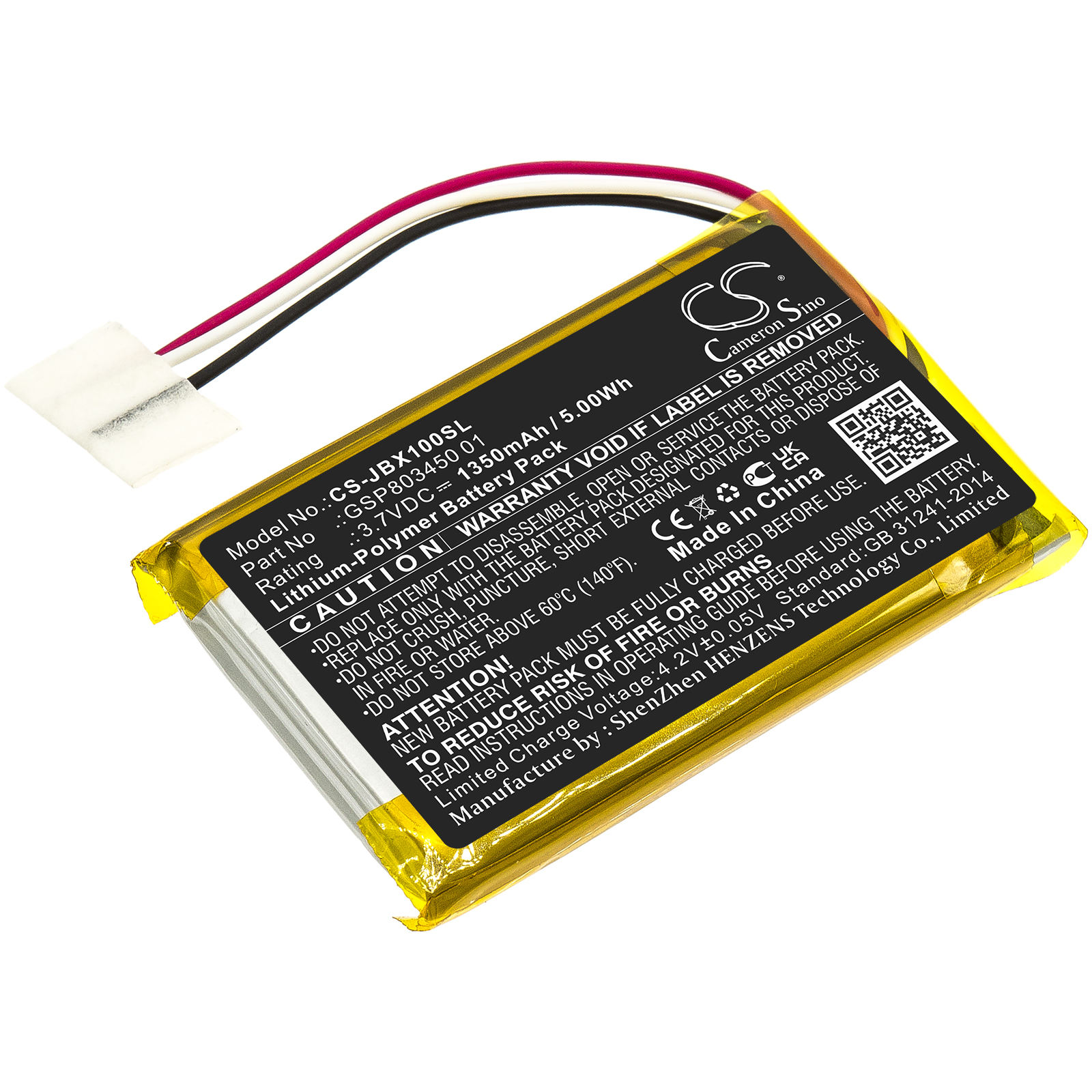 JBL Free Charging Case Headset Replacement Battery 1350mAh