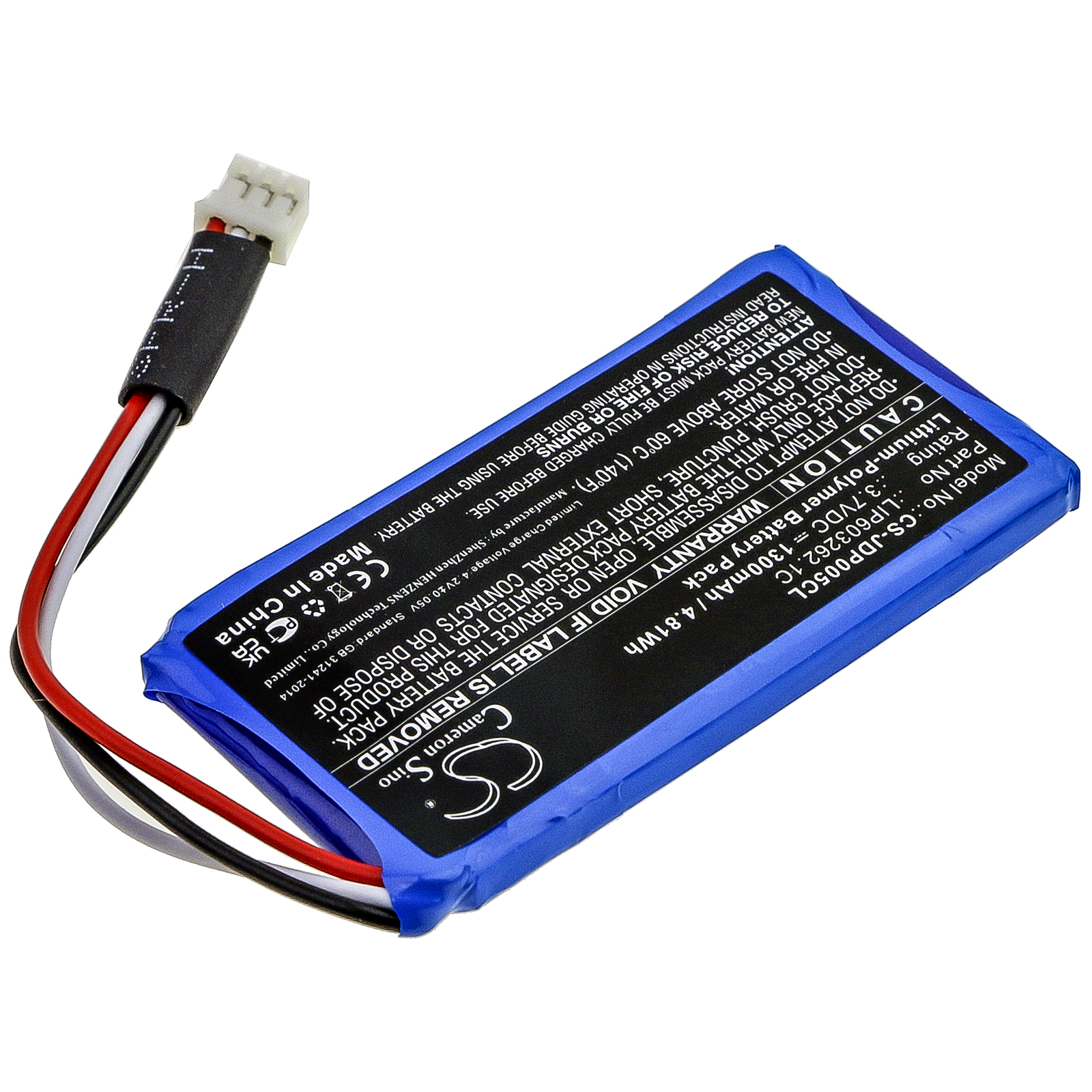 Jablocom GDP-04i LIP603262.1C Replacement Battery 1300mAh