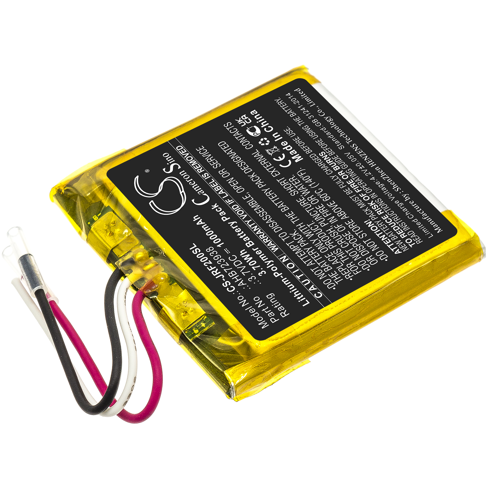 Jabra HFS200 Solemate Replacement Battery 3.7V 1000mAh