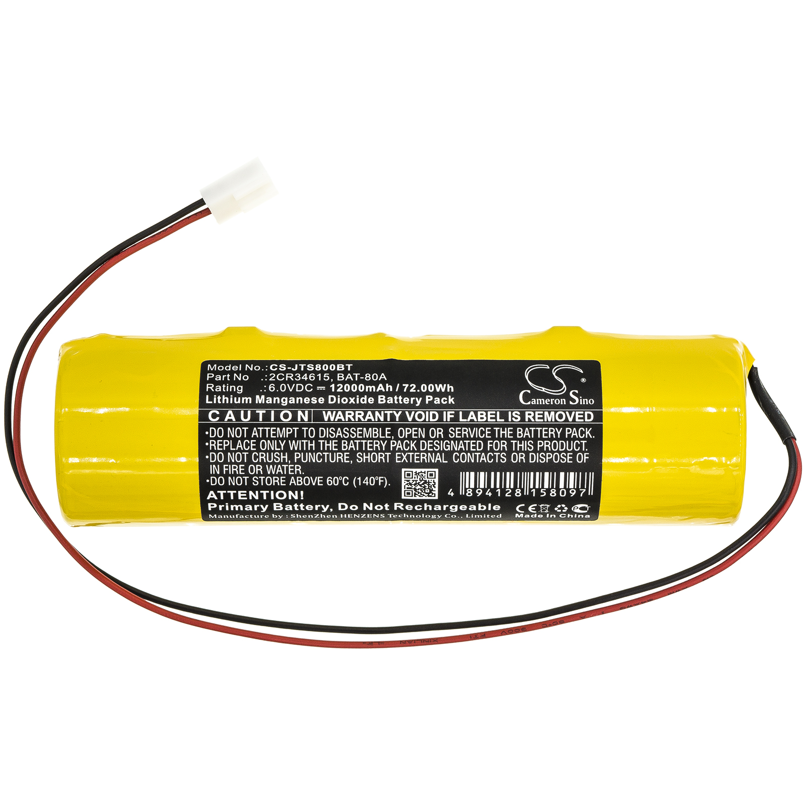 BAT-80A Jablotron Indexa 8000A Replacement Battery 12000mAh