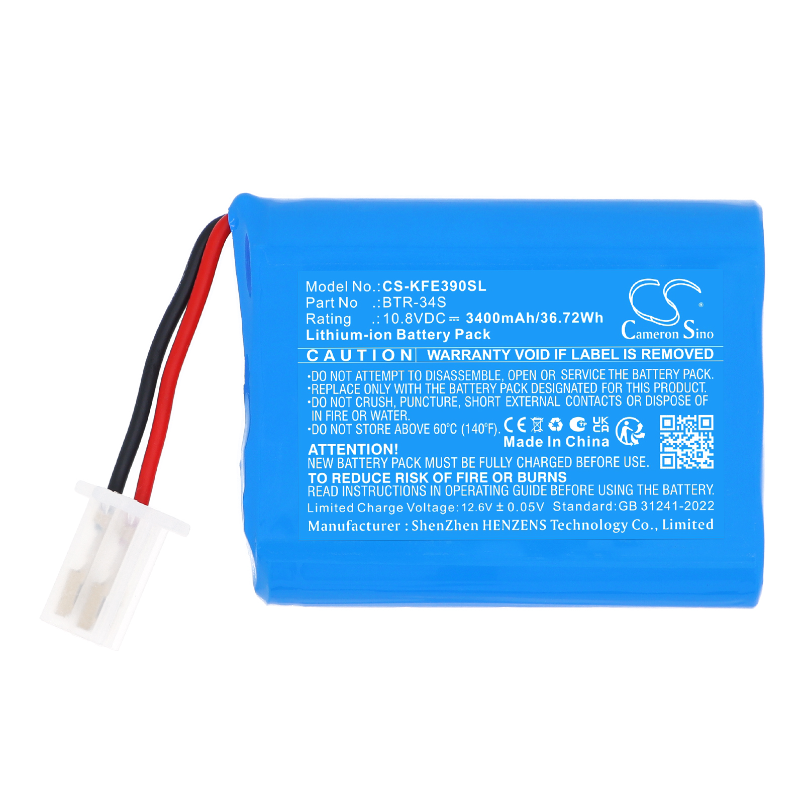 Jilong 500E KomShine EX39 Replacement Battery 3400mAh