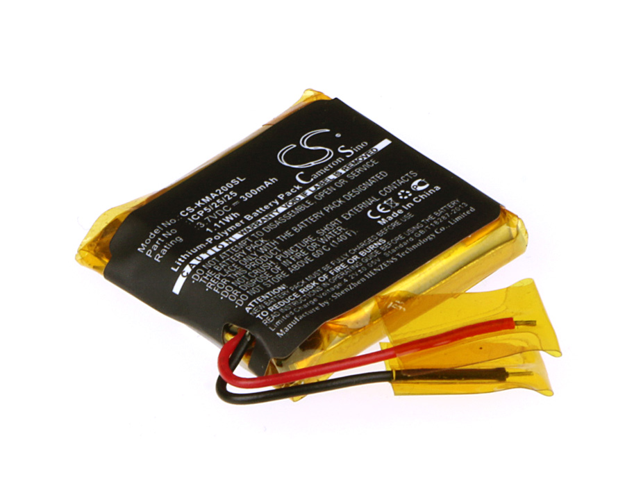 ROCKETFISH RF-MAB2 ICP5/25/25 Headset Replacement Battery 300mAh