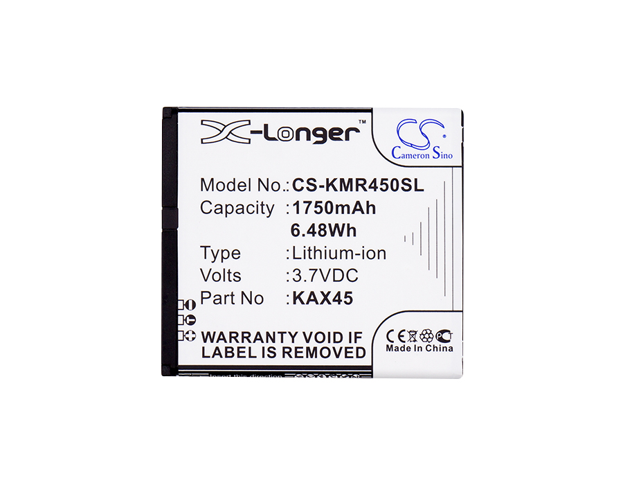 KAZAM TR4543049-01 Trooper X4.5 KAX45 Replacement Battery 1750mAh