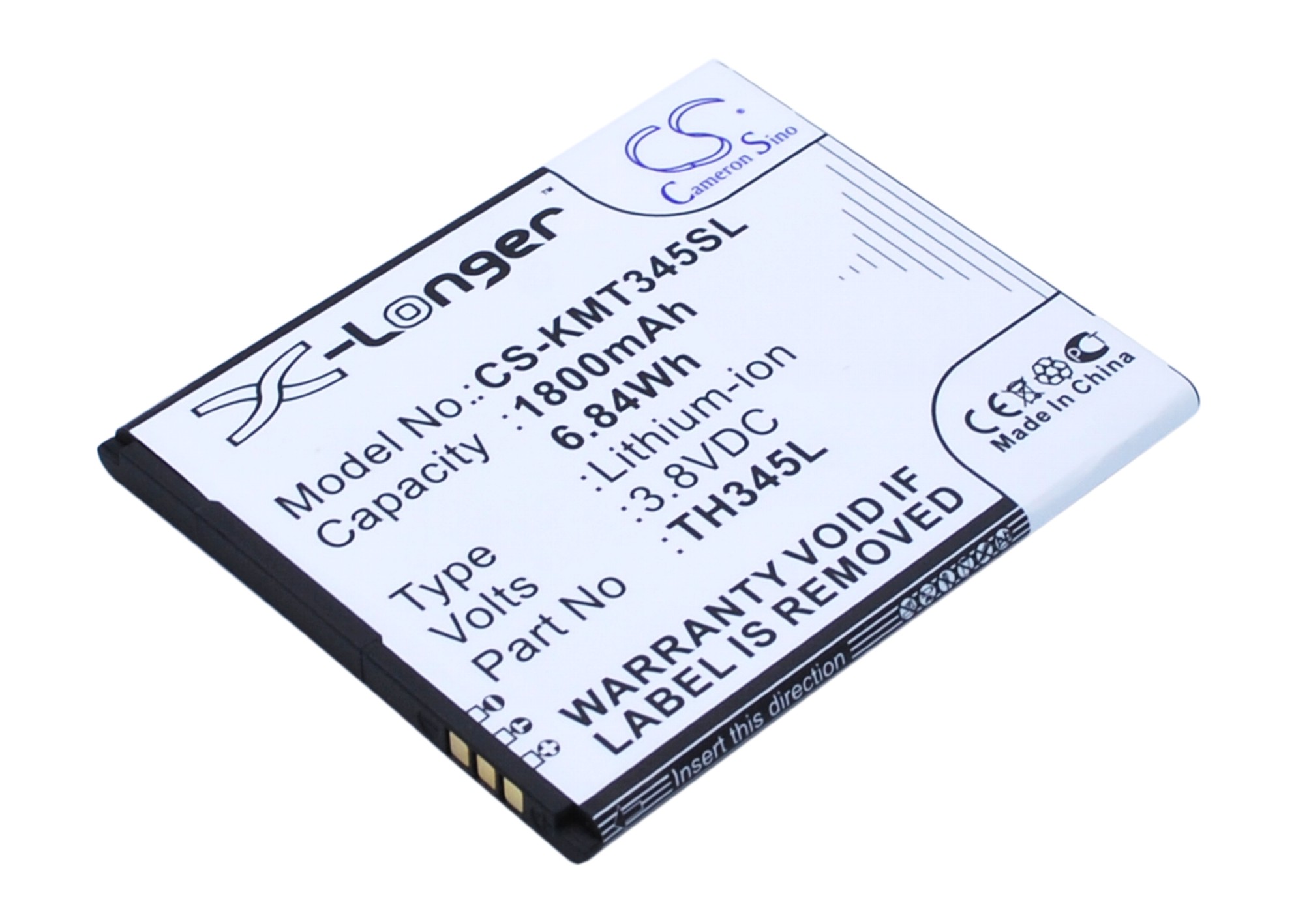 Allview C6 KAZAM Thunder 345 LTE Replacement Battery 1800mAh