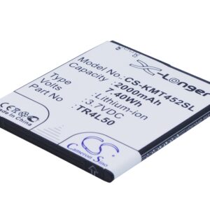 KAZAM Trooper 450L Trooper 450L Dual SIM TR4L50 Replacement Battery 2000mAh