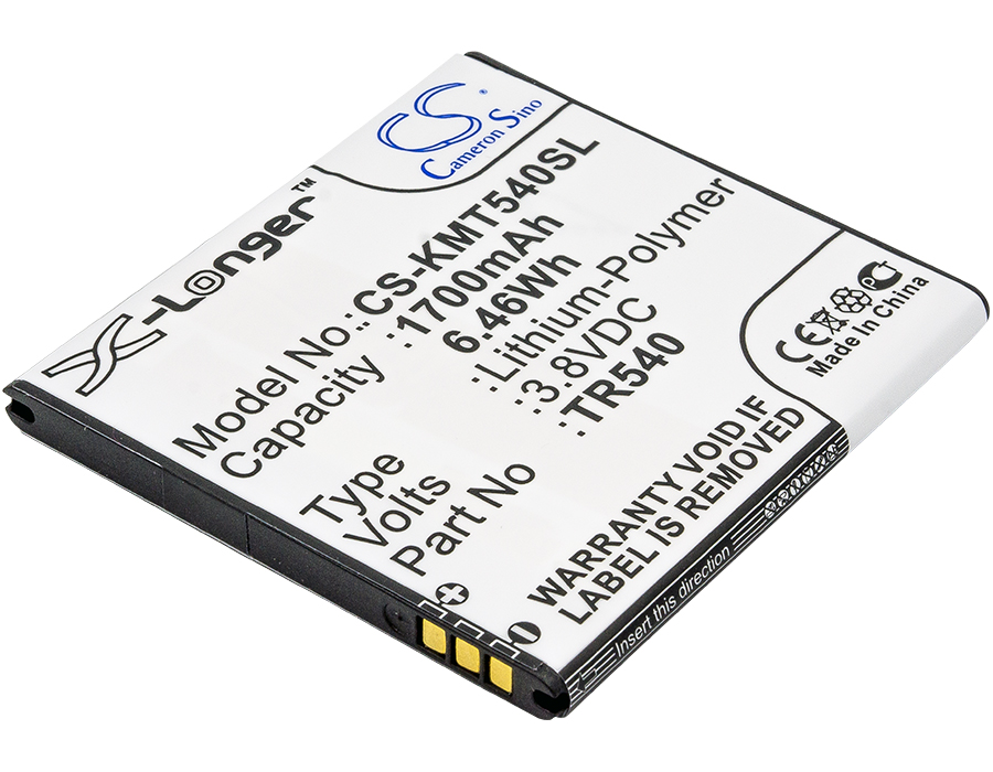 KAZAM Trooper 540 TR540 Replacement Battery 1700mAh