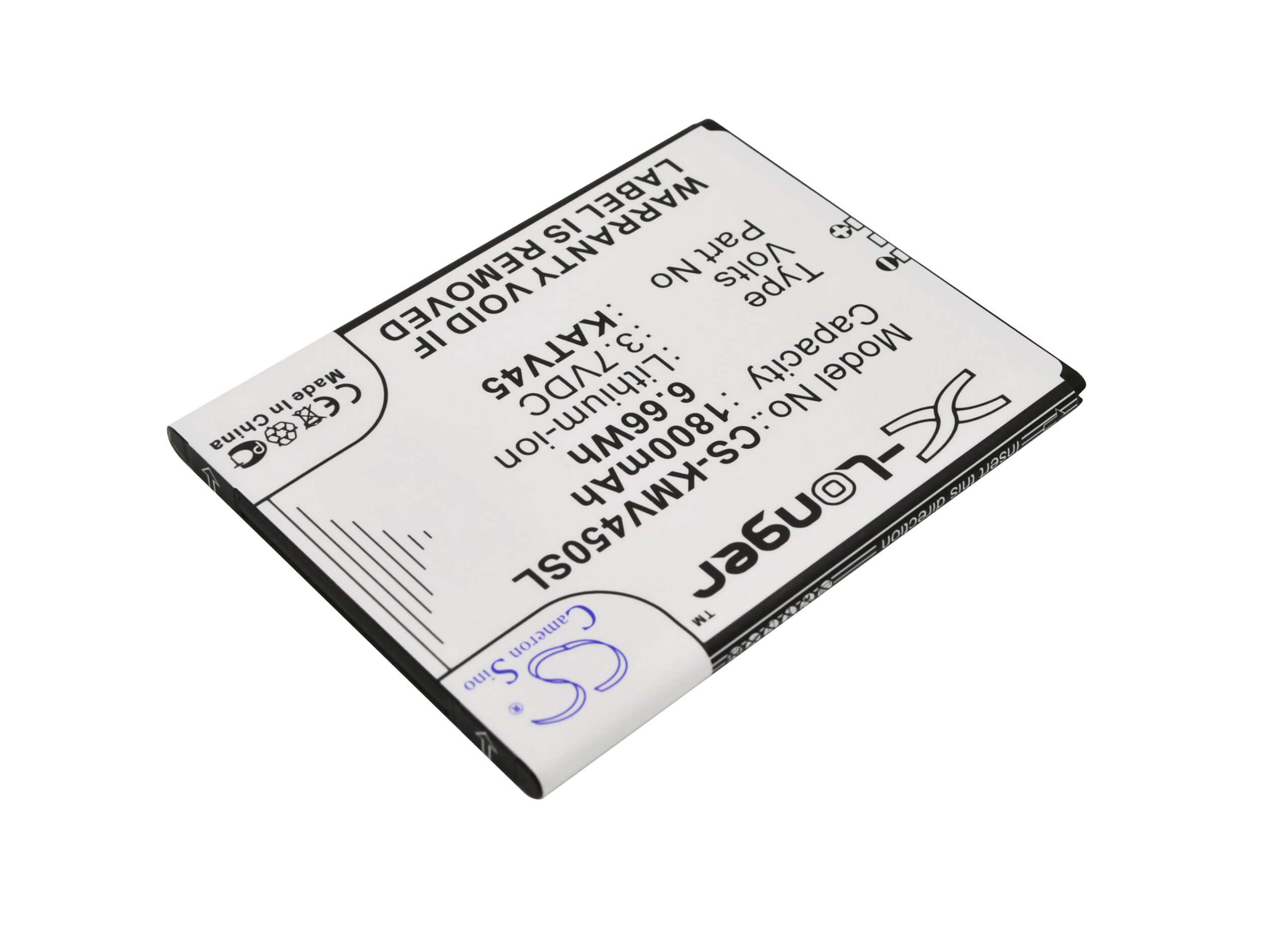 KAZAM TV 4.5 KATV45 Mobile/SmartPhone Replacement Battery 1800mAh
