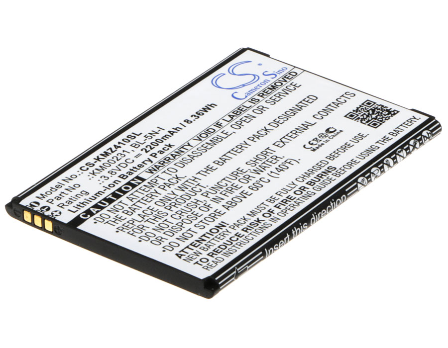 Kruger&Matz KM0410 KM0413 Live 2 Replacement Battery 2200mAh