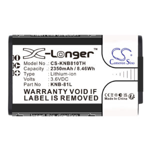 Kenwood KNB-81L Two-Way Radio Replacement Battery 2350mAh