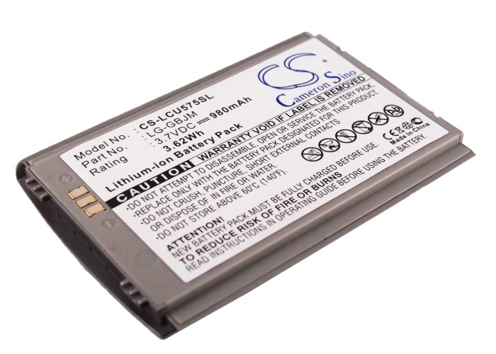 AT&T LG LG-GBJM Mobile/SmartPhone Replacement Battery 980mAh