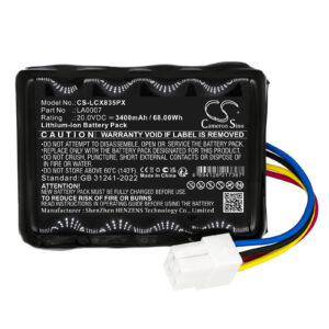 Landxcape CR208E LX810i LX812i LX835 LX990 Replacement Battery 20V 3400mAh