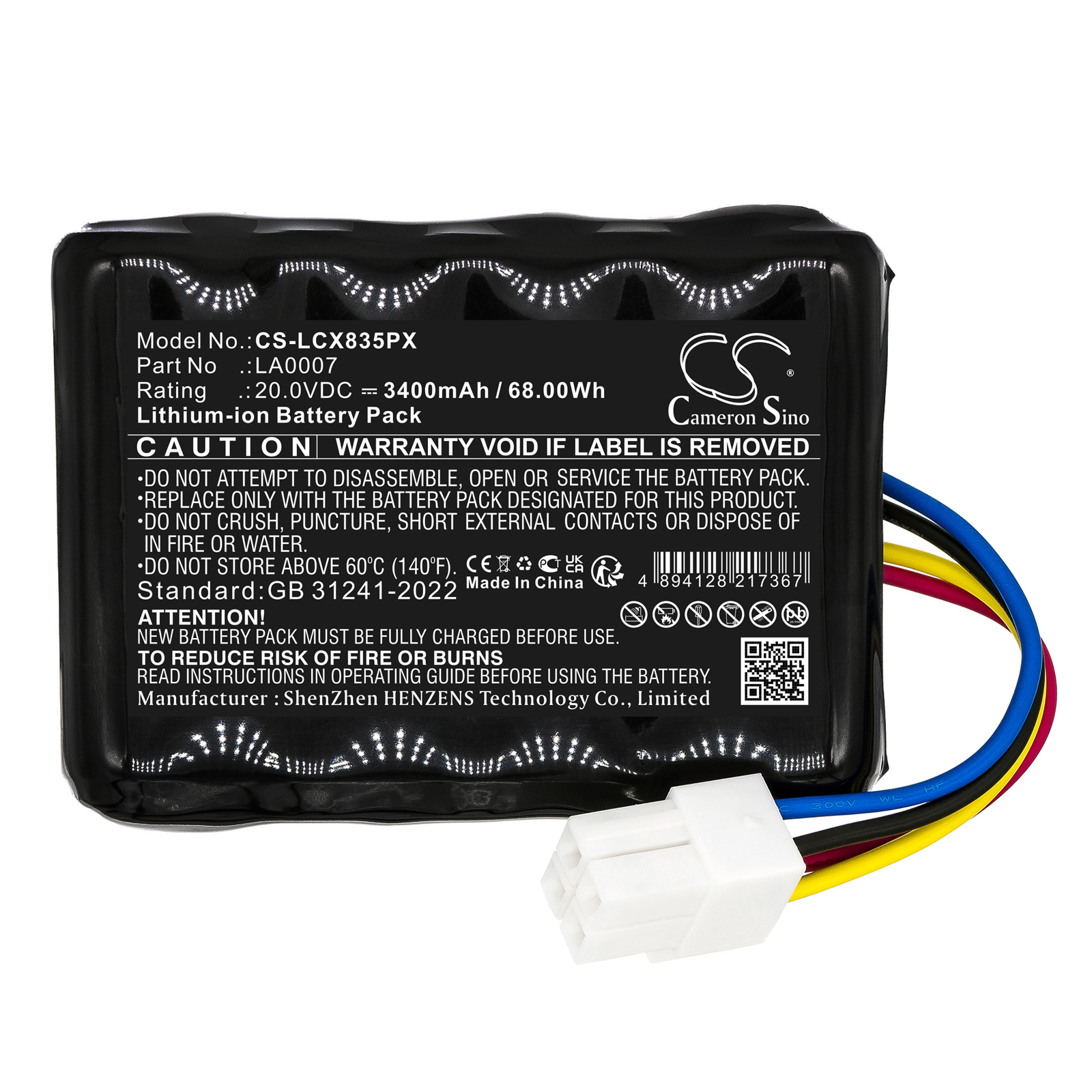 Landxcape CR208E LX810i Replacement Battery 20V 3400mAh
