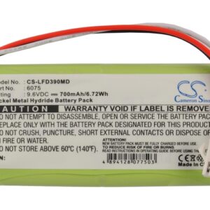 Doppler FD-390 Toitu FD390 Medical Replacement Battery
