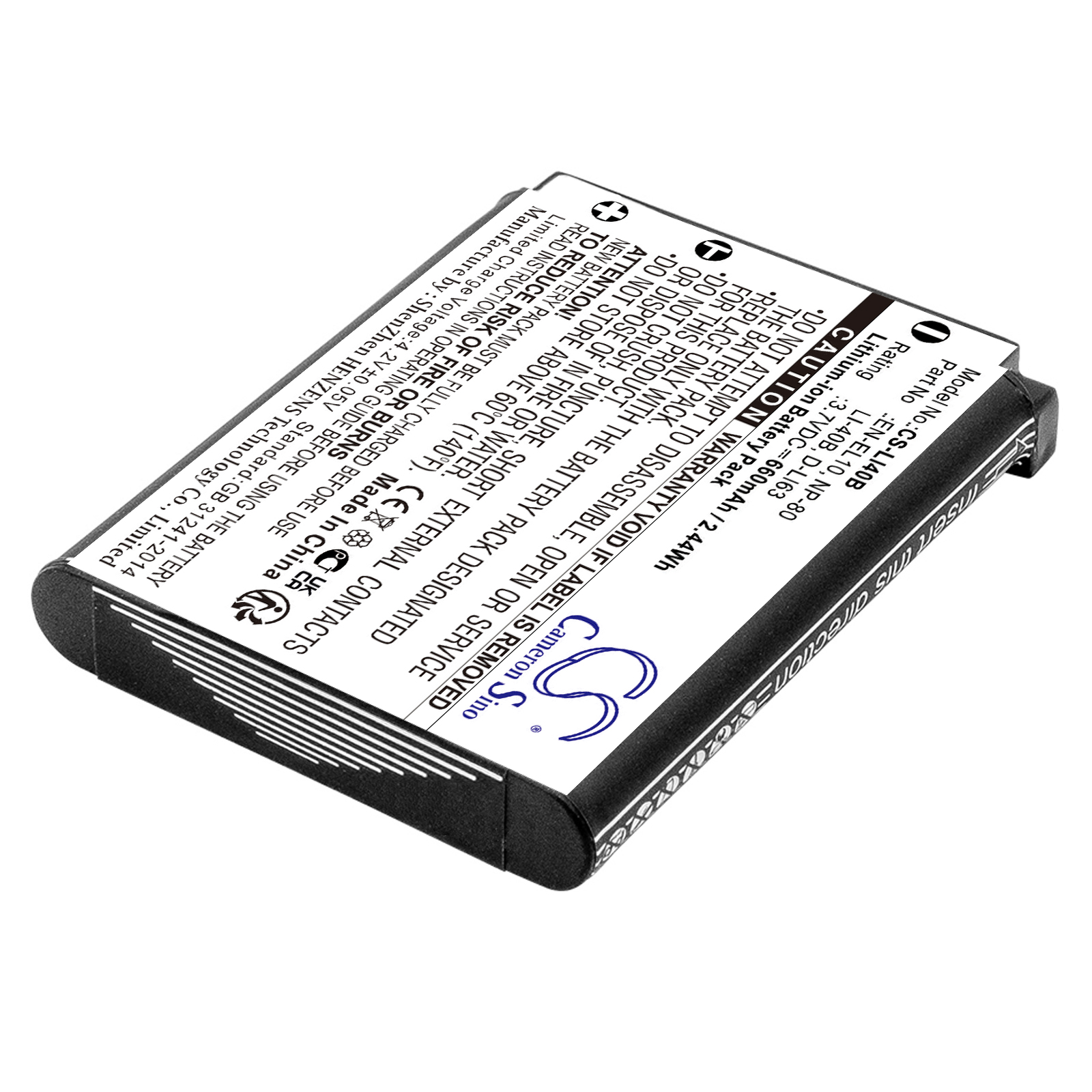 Olympus LI-40B Replacement Battery 3.7V 660mAh