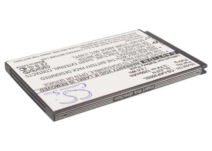 LG C550 Optimus Me P350 BL-42FN Replacement Battery 1250mAh