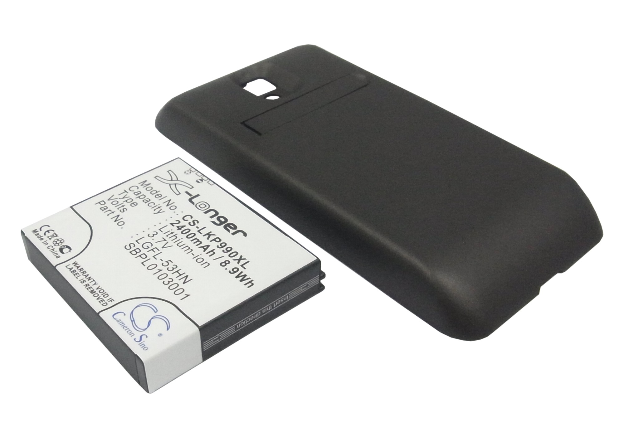 LG Optimus 2X Optimus Speed P990 Replacement Battery 2400mAh