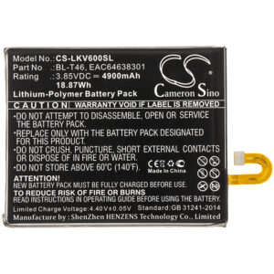 LG BL-T46 Mobile/SmartPhone Replacement Battery 4900mAh