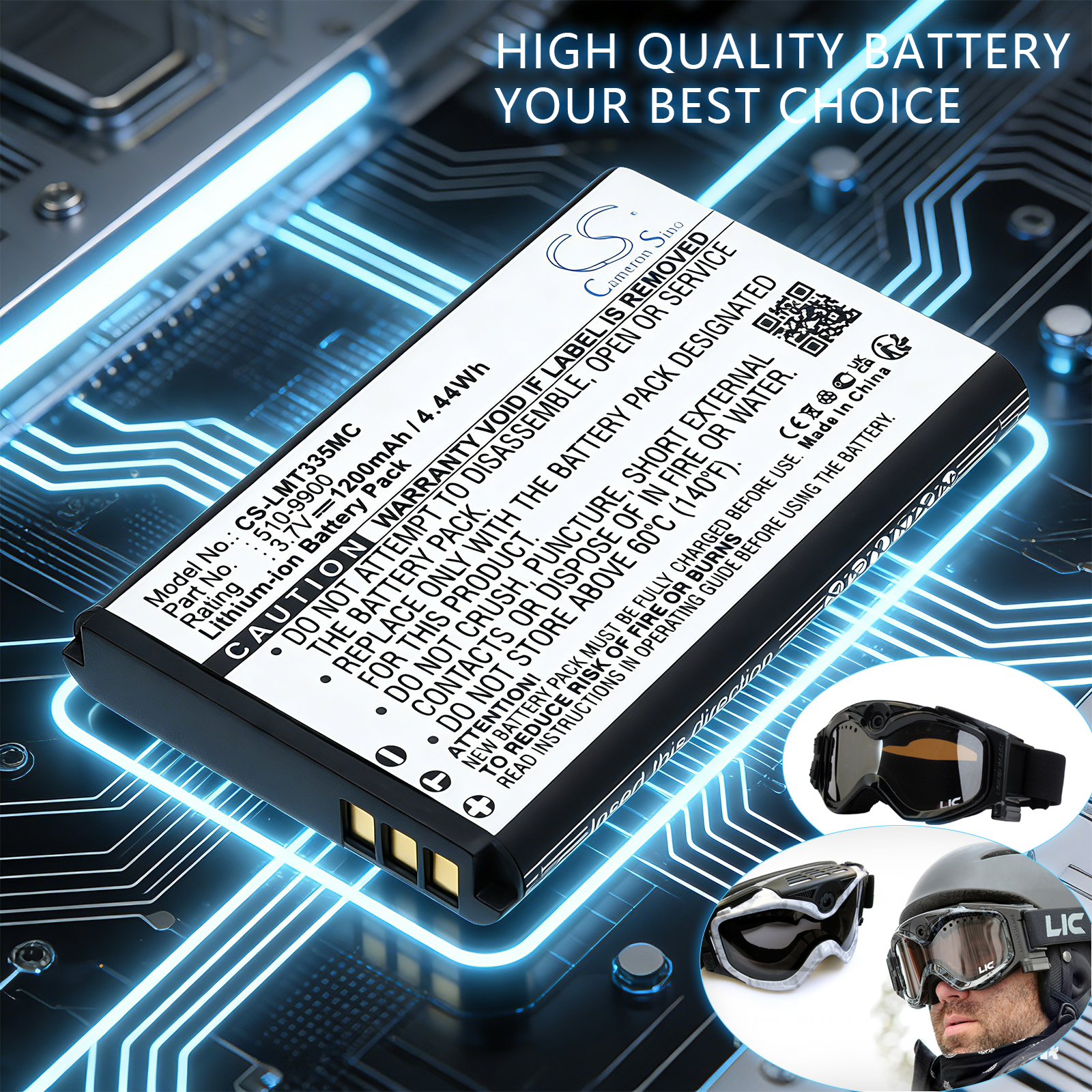Liquid Image 055 Digital Camera Replacement Battery 1200mAh