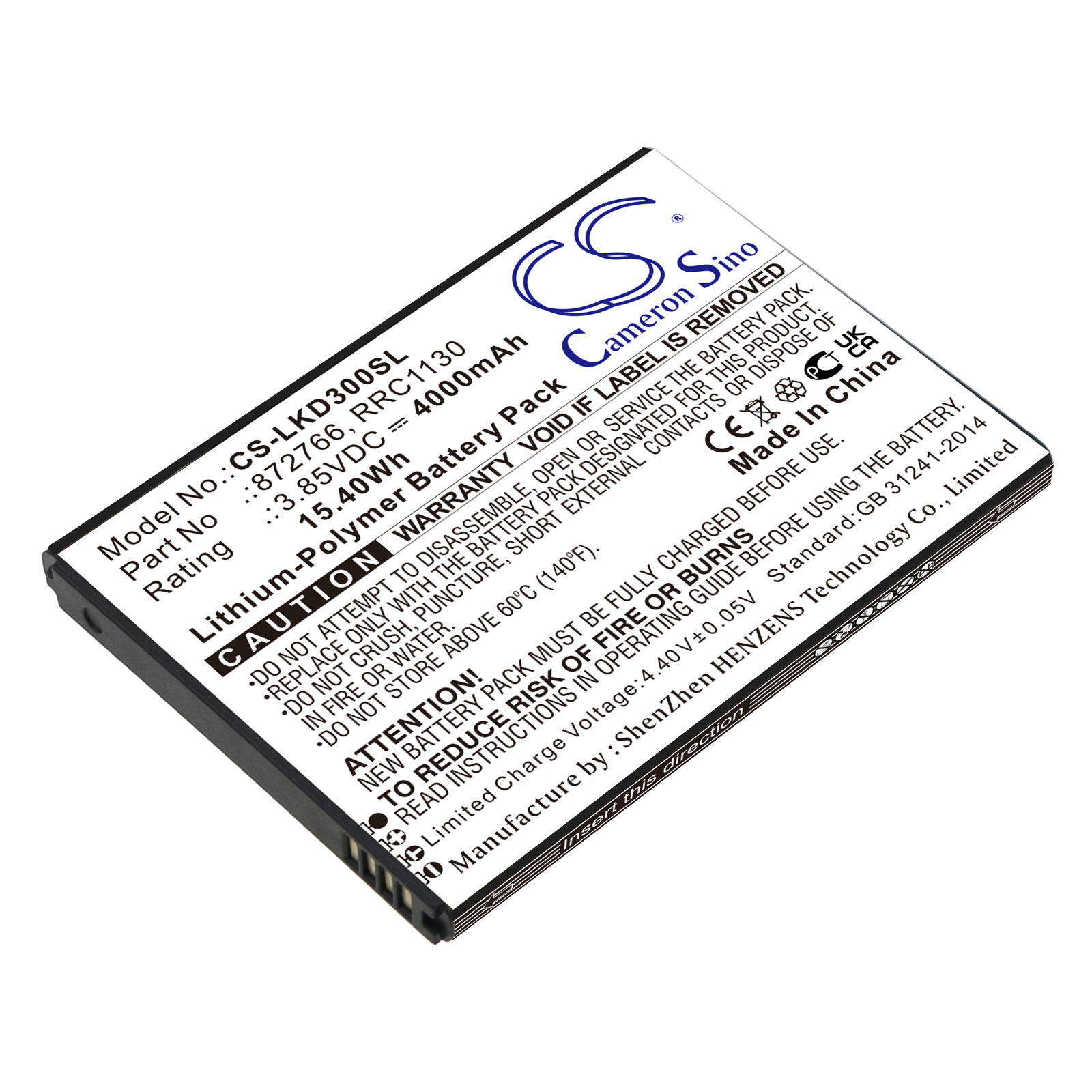 Fischer 1007334 DMP-10-40 Replacement Battery 4000mAh