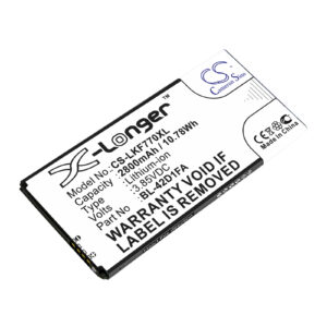 LG F770S G5 Mini MK6M X5 X5 4G LTE BL-42D1FA Replacement Battery 2800mAh