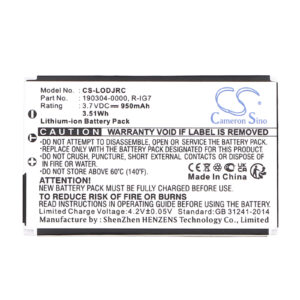Logitech R-RF11 190301-0000 190304-2000 R-IG7 Replacement Battery 950mAh