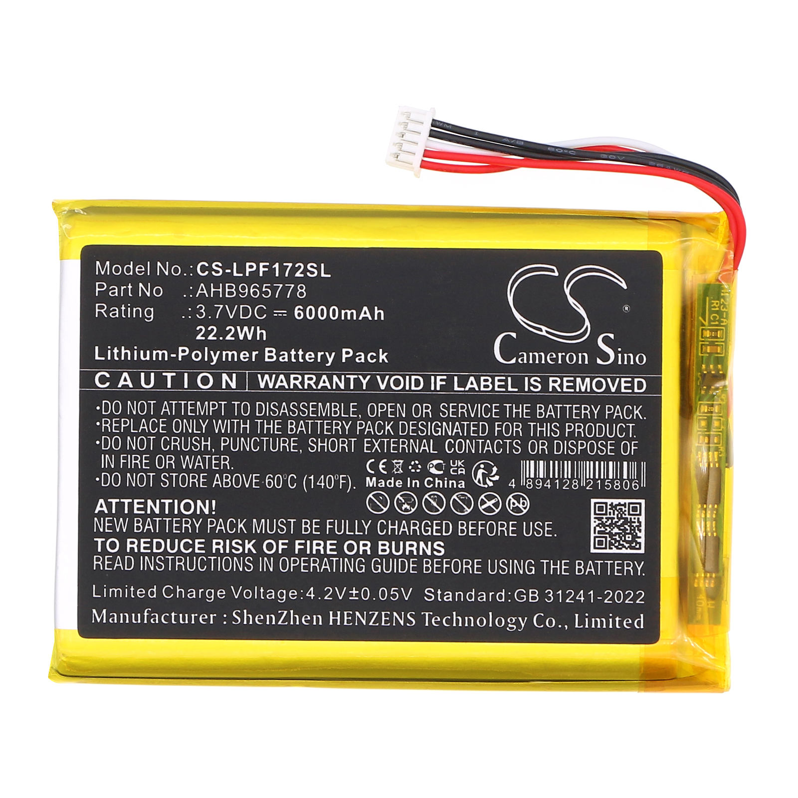 LEAPFROG BABY MONITOR BATTERY REPLACEMENT LF1726FHD Baby Monitor Replacement Battery