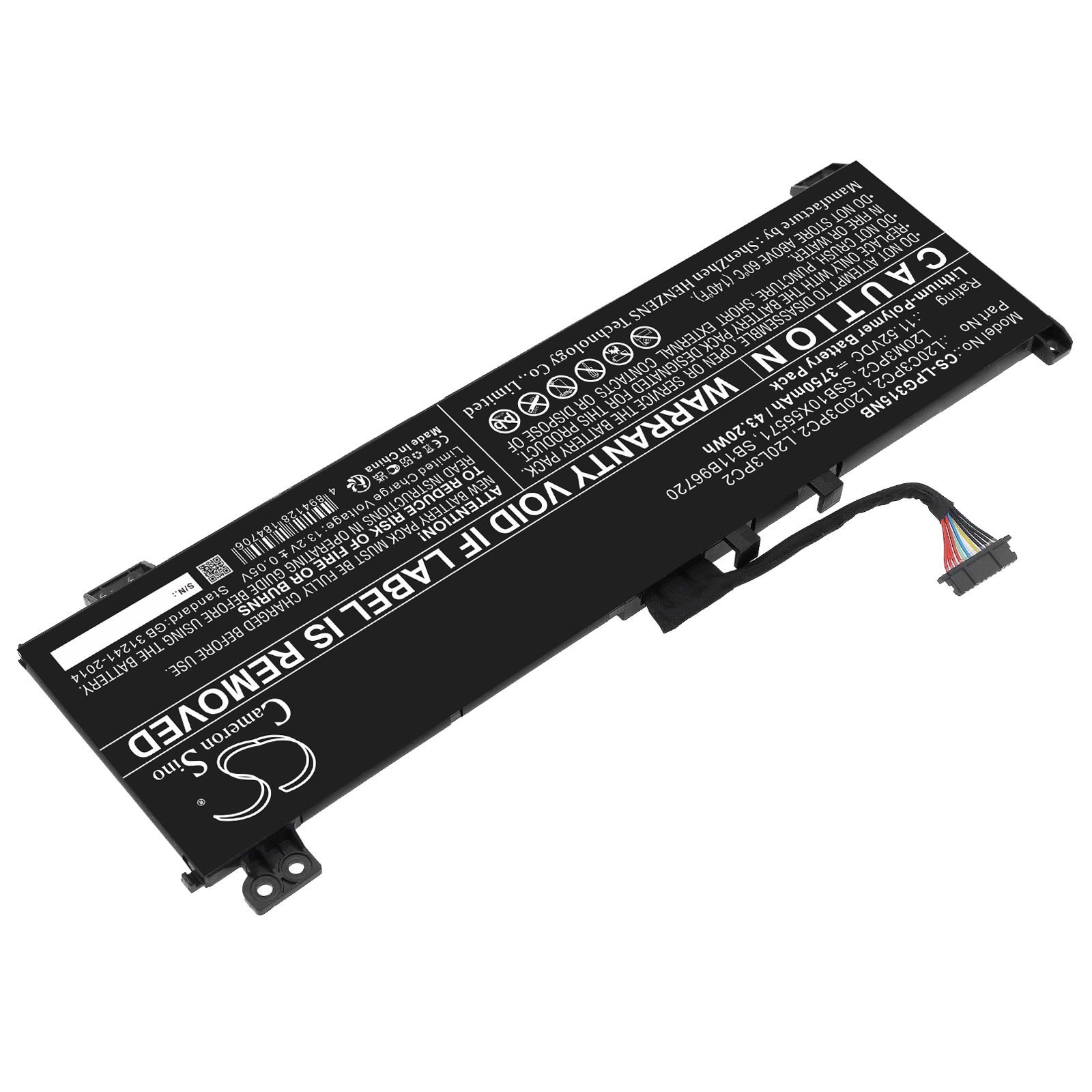 L20D3PC2 Lenovo Replacement Battery 3750mAh