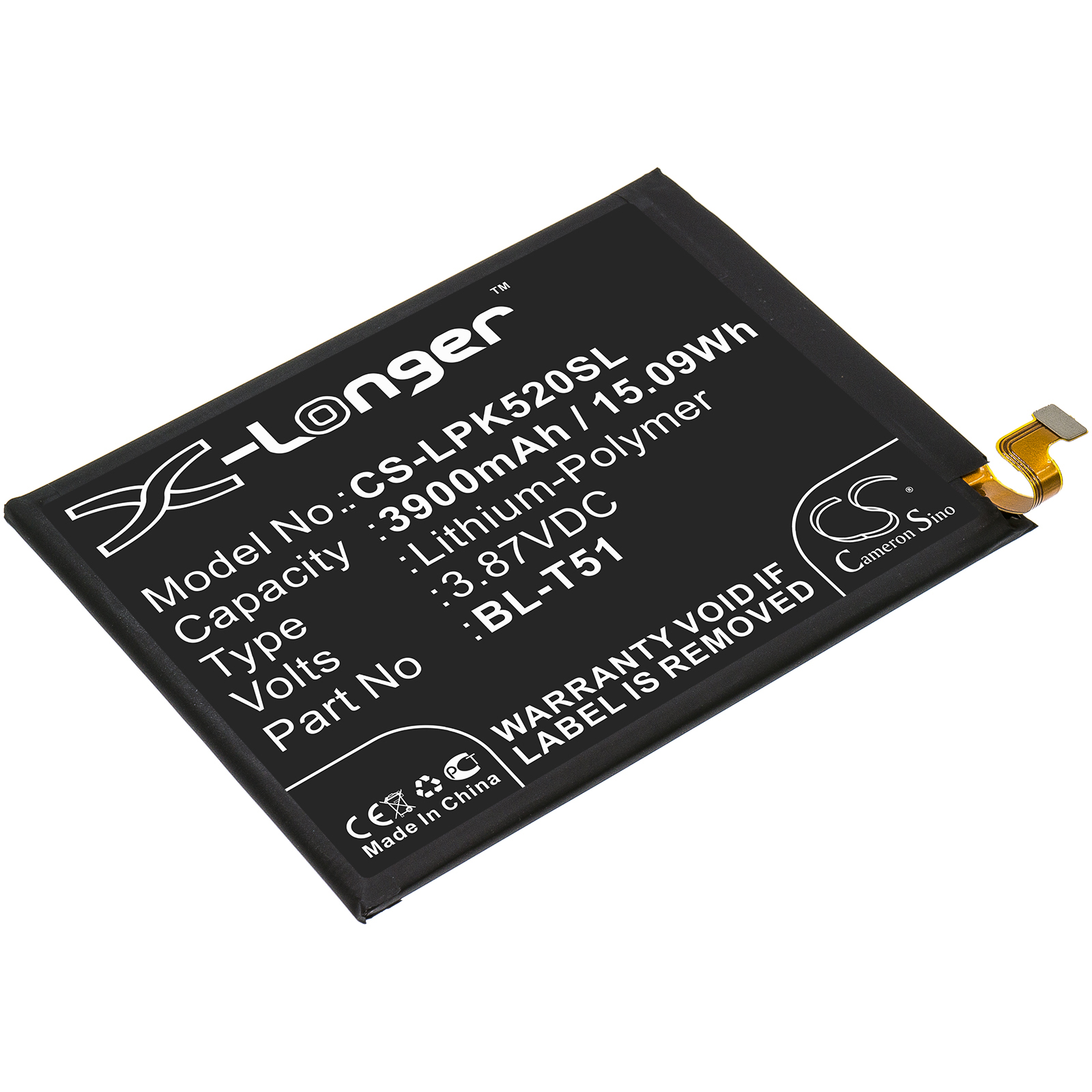 LG BL-T51 Mobile/SmartPhone Replacement Battery 3900mAh