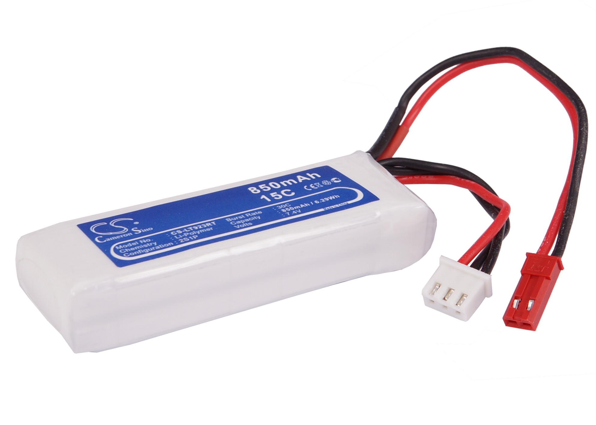 850 mAh for RC CS-LT923RT