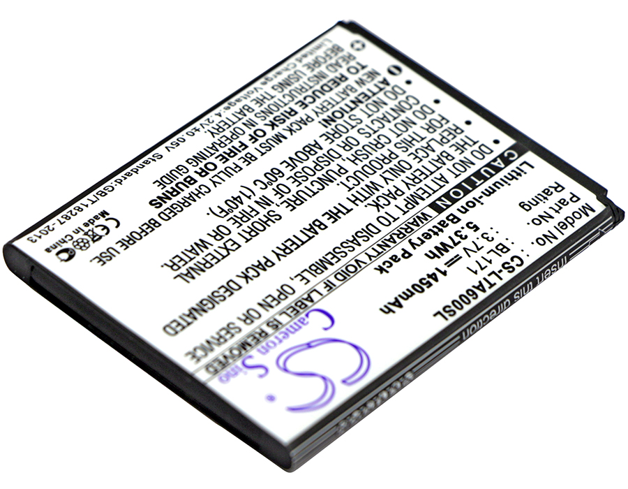 Lenovo BL171 Mobile/SmartPhone Replacement Battery 1450mAh
