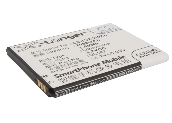 Lenovo A300 A590 A750 BL192 Replacement Battery 2050mAh