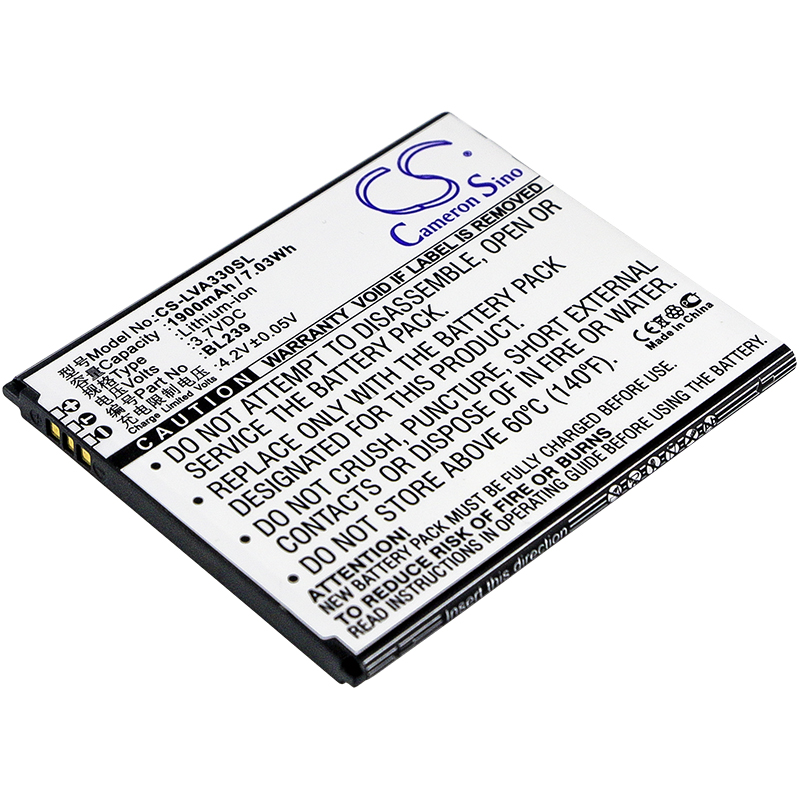 Lenovo A330E A3500 A399 BL239 Replacement Battery 1900mAh