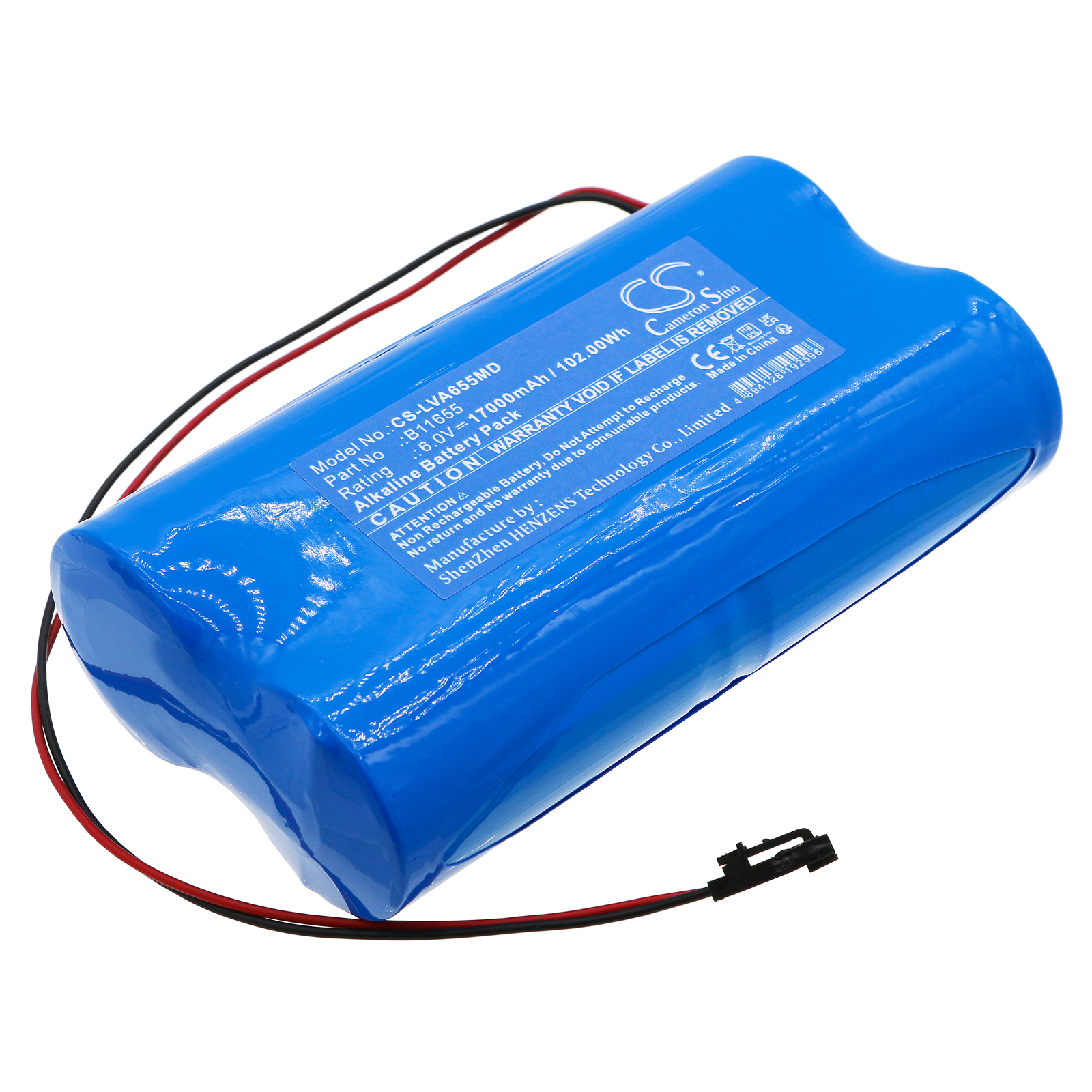 Lionville Lock Alert B11655 Medical Replacement Battery 17000mAh