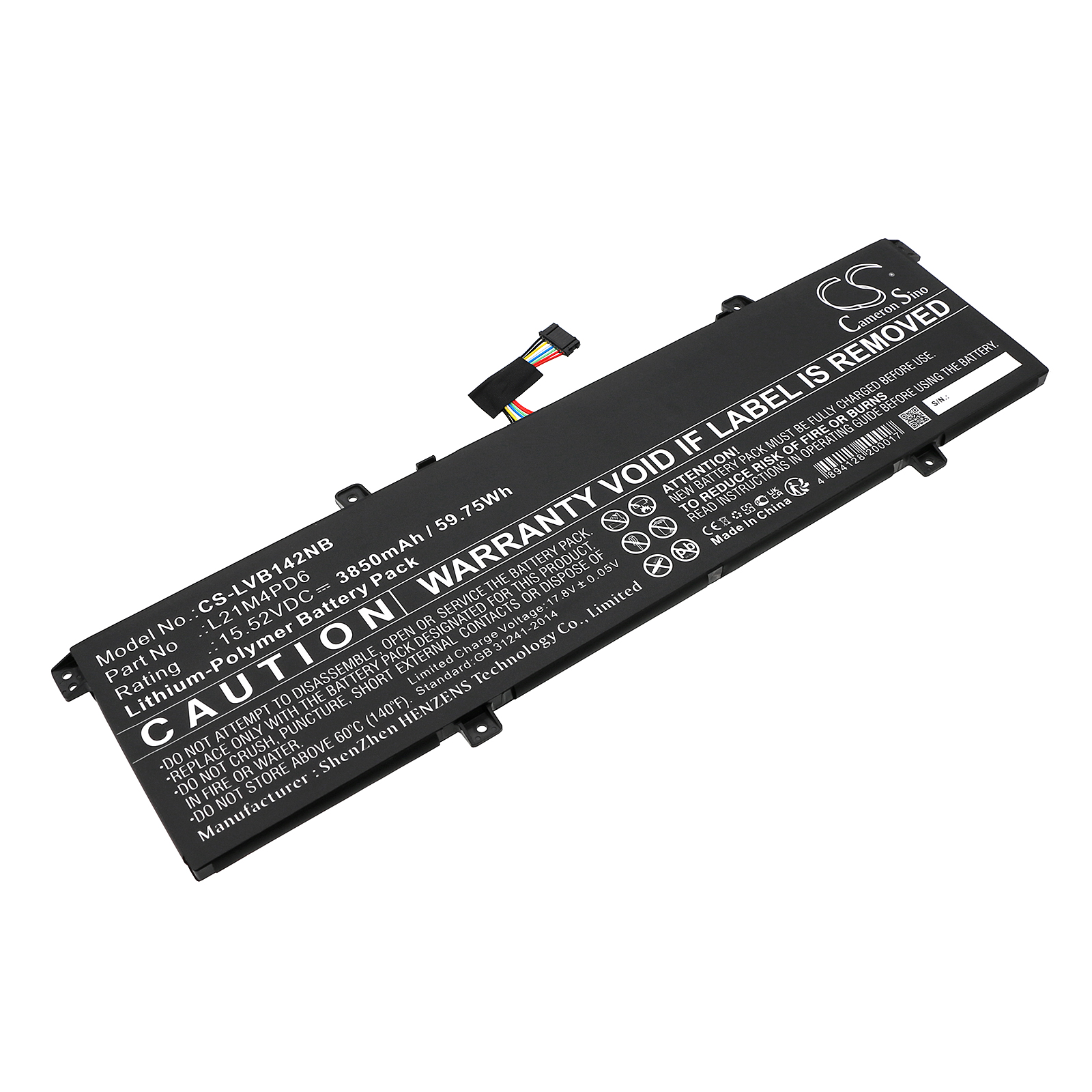 L21M4PD6 Lenovo Replacement Battery 3850mAh