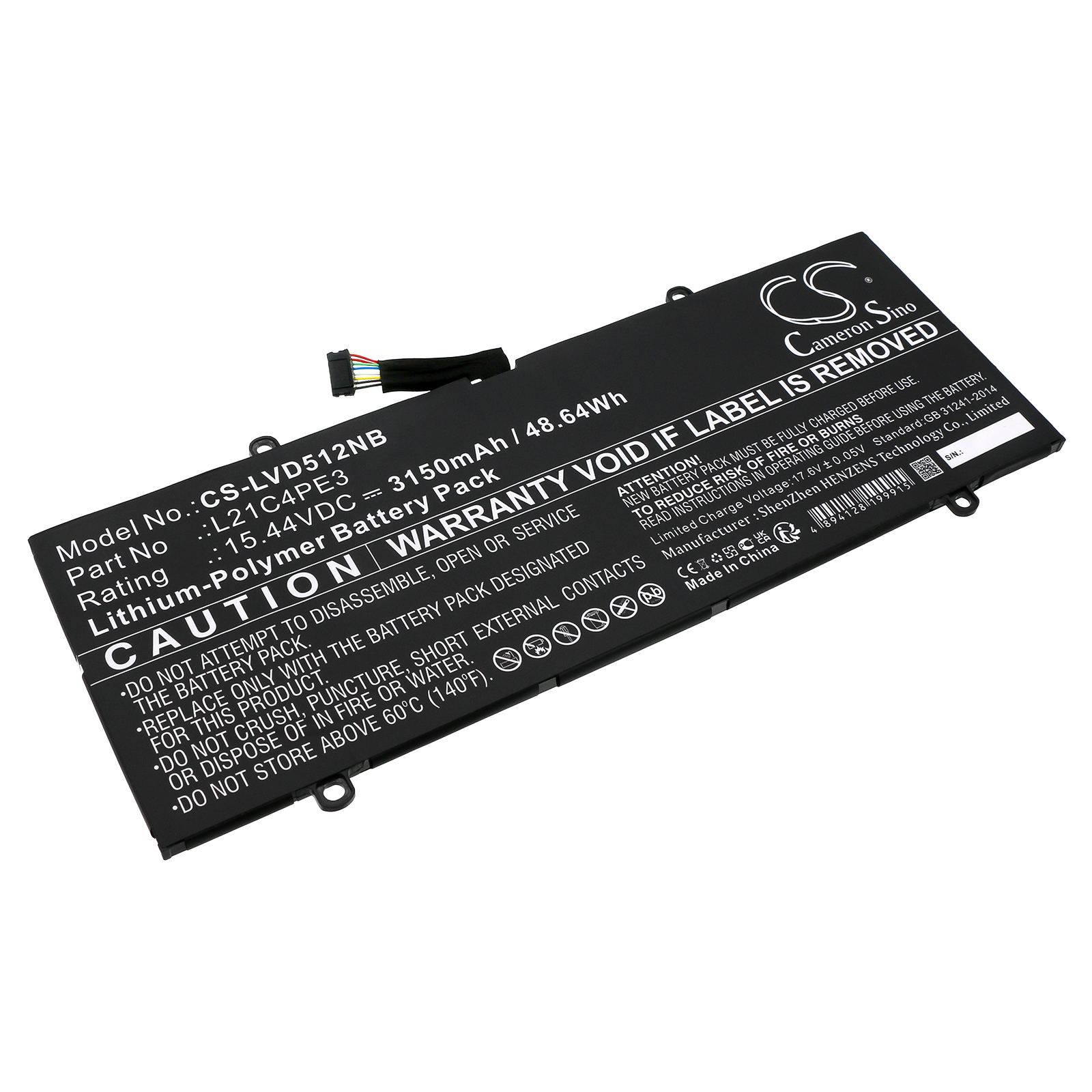 Lenovo L21C4PE3 IdeaPad Series Replacement Battery 3150mAh