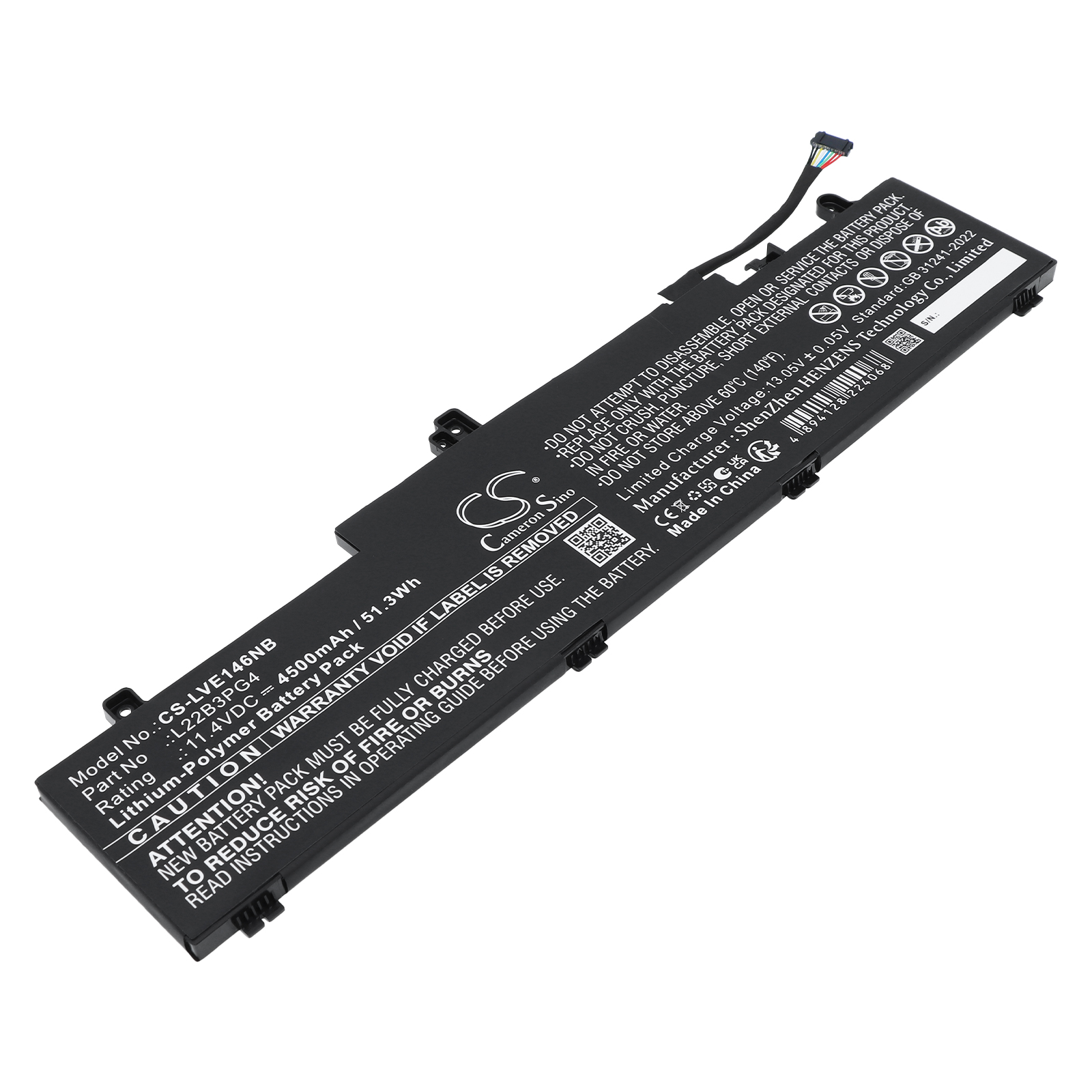 5B11N45961 Lenovo Replacement Battery 4500mAh
