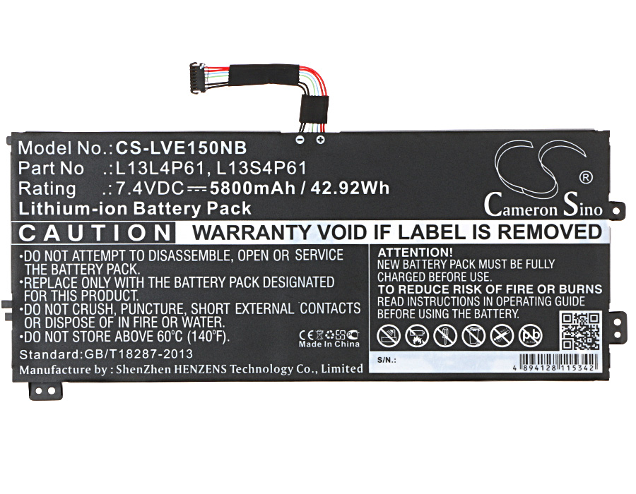 Lenovo 2ICP3/86/94-2 ThinkPad Series Replacement Battery 5800mAh